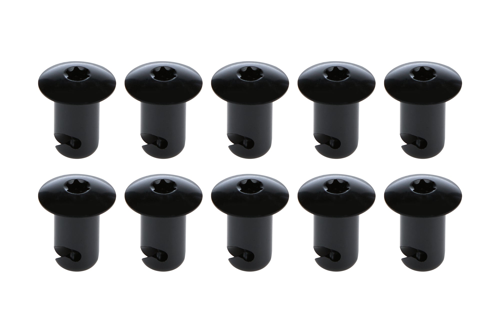 Oval Hd T-30 Torx Fast. 7/16 .500in 10pk Alum Bl