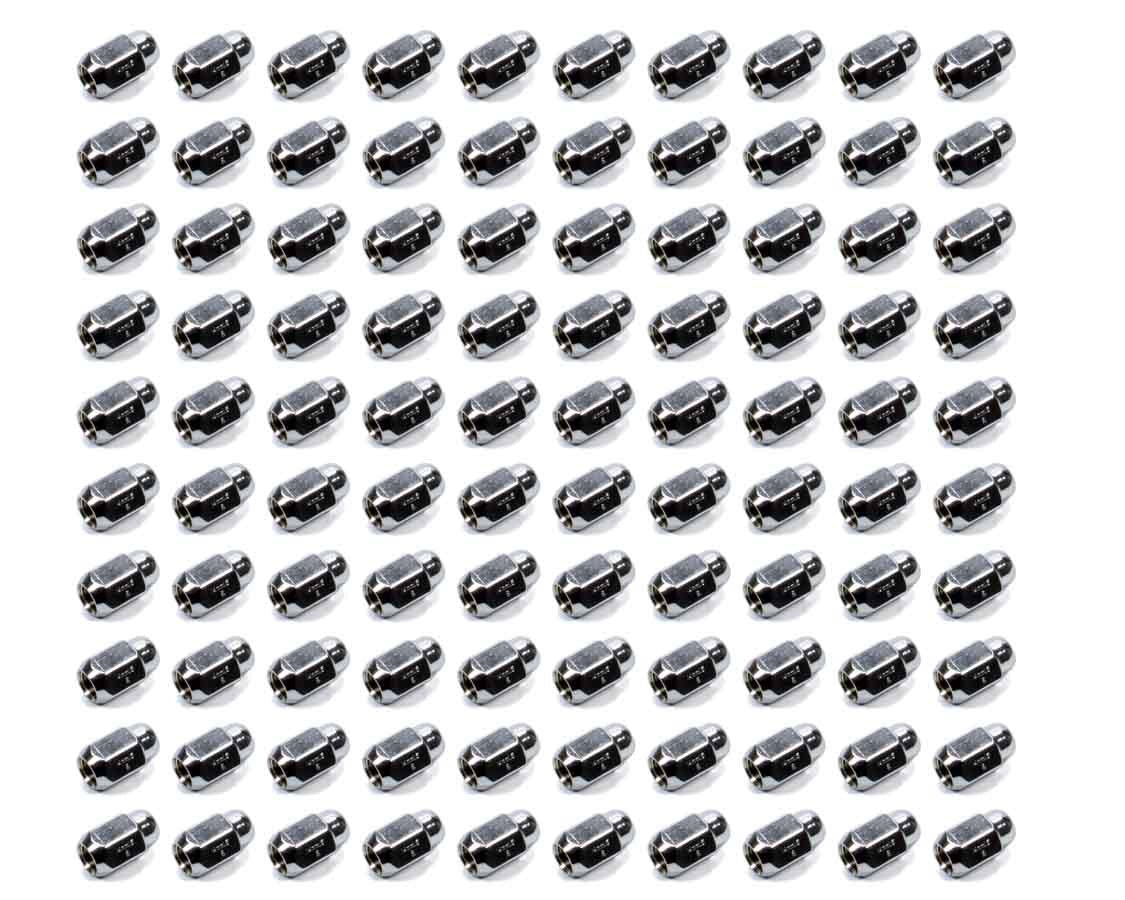 100 Lugnuts 14mm x 1.50 Acorn 13/16 Hex