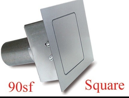 Square Fuel Door Flat Surfaces