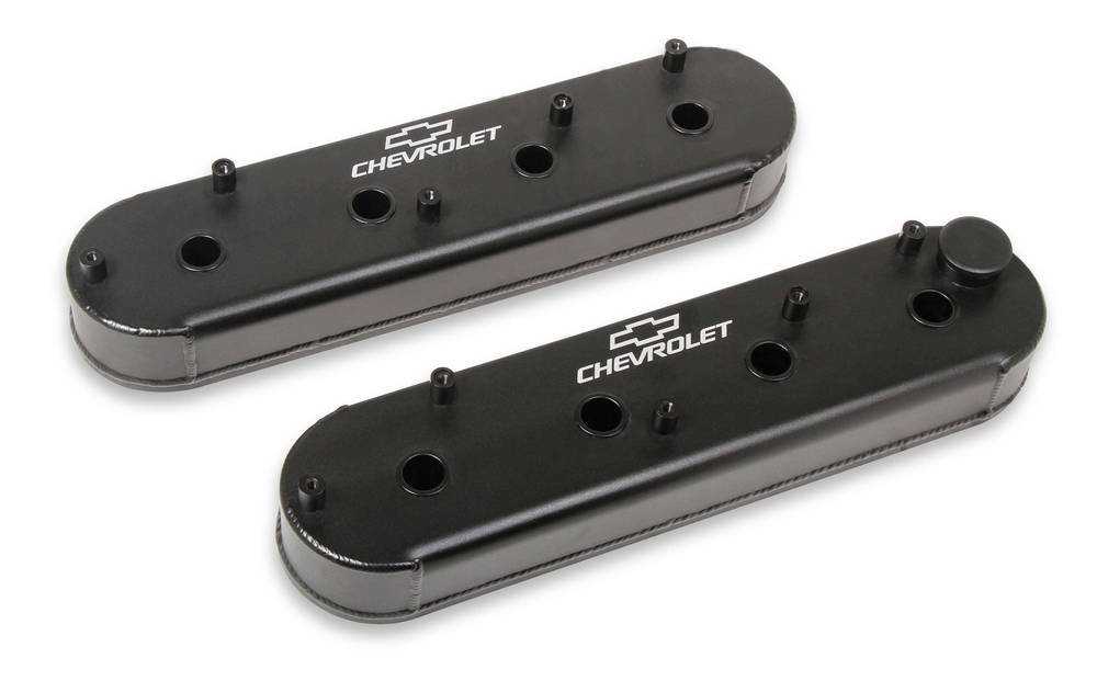 LS Billet Rail Fab. Alm Valve Covers w/Oil Cap