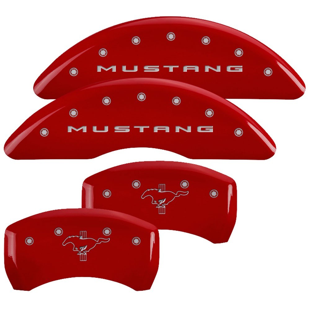 15- Mustang Caliper Covers Red