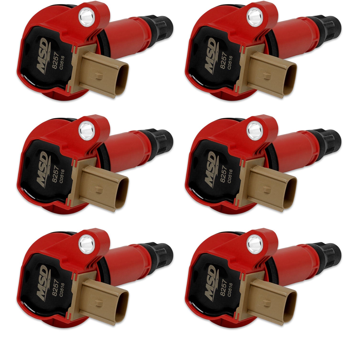 Coils 6pk Ford Eco-Boost 3.5L V6 11-16 Red