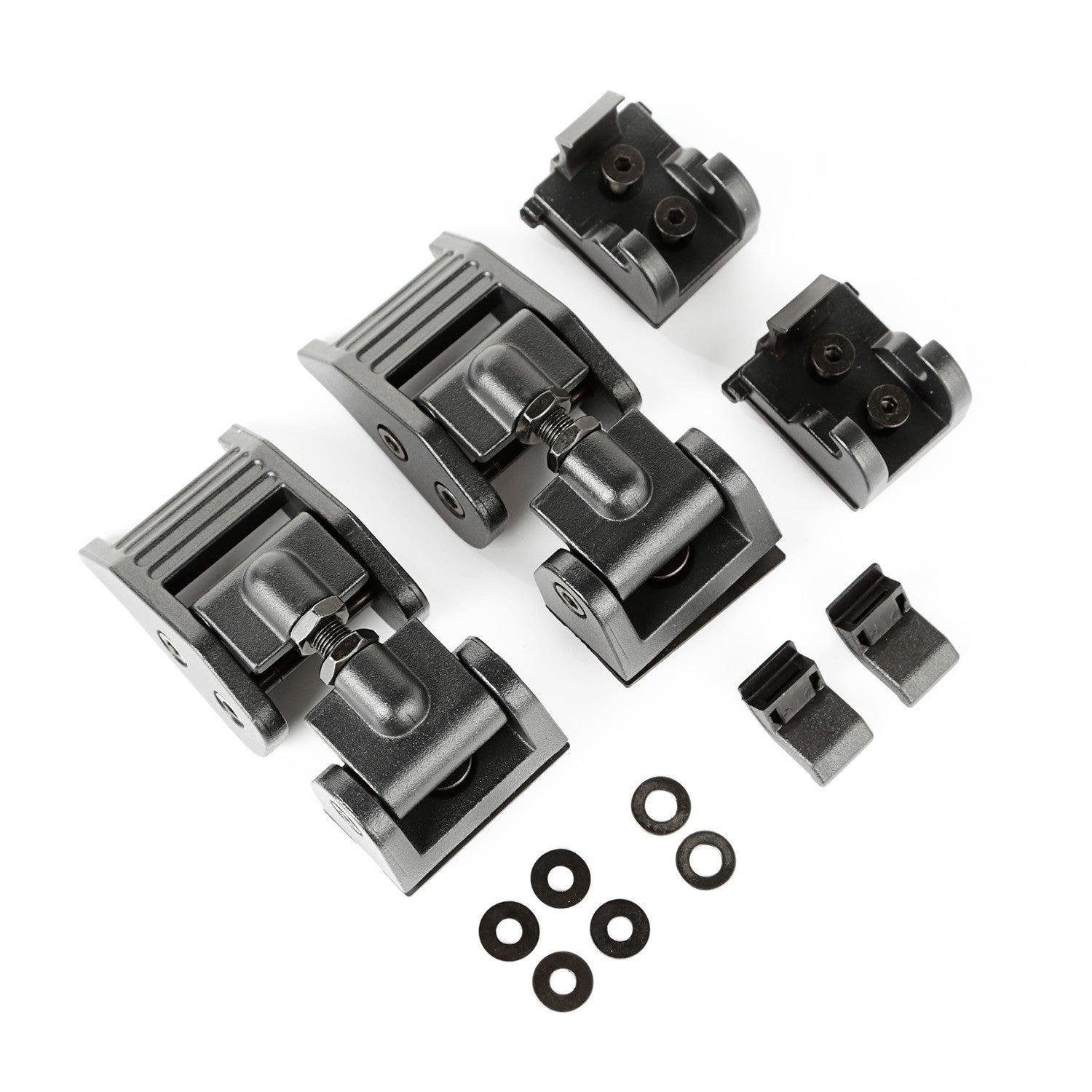Hood Latches Black 18- Jeep Wrangler JL