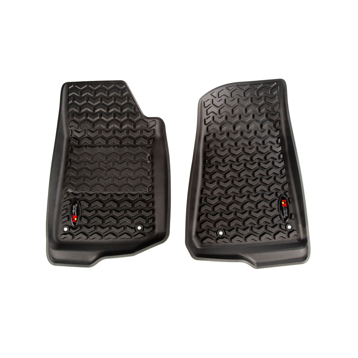 Front Floor Liners Black 18- Jeep Wrangler JL