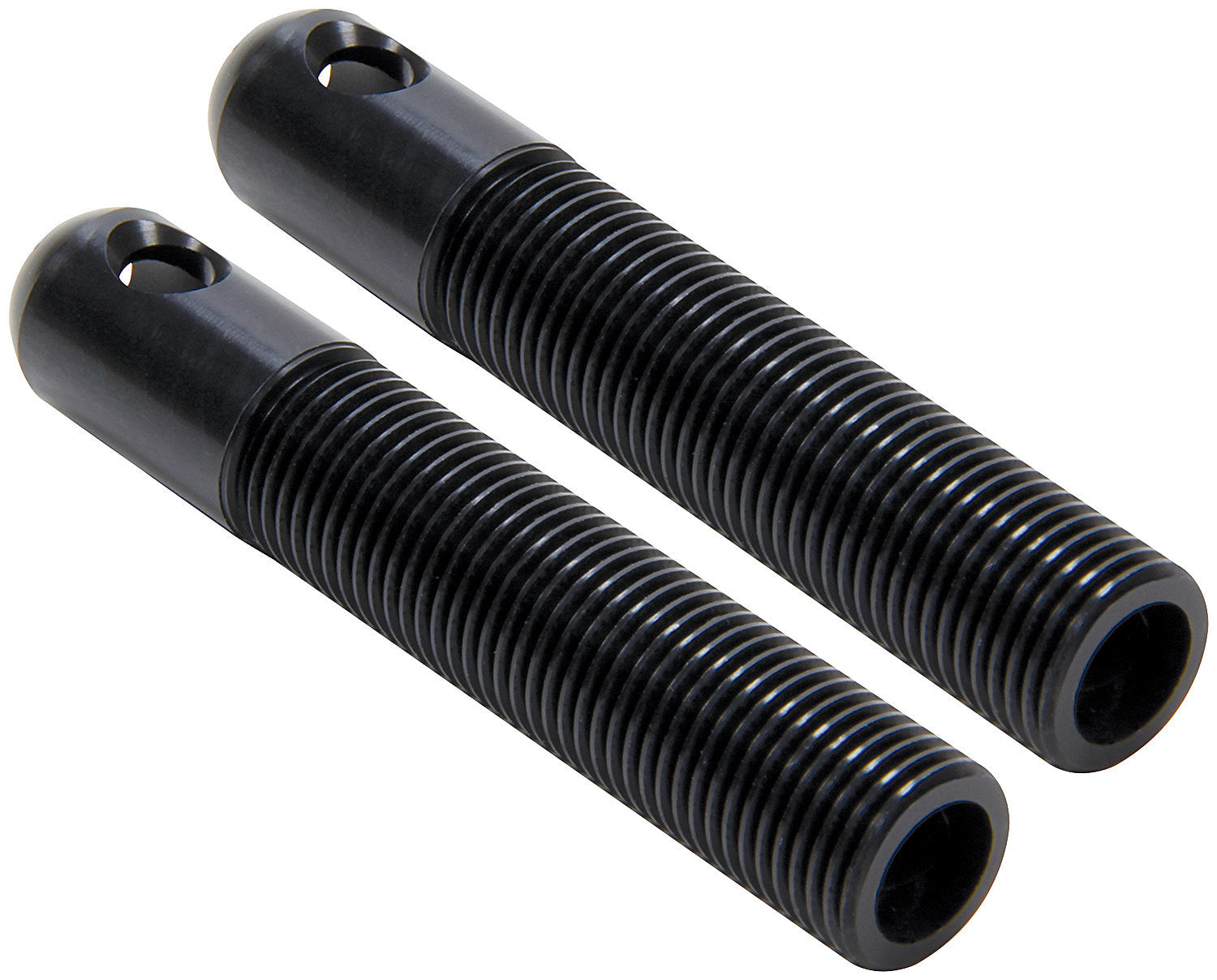 L/W Aluminum Hood Pins 3/8in Black 2pk